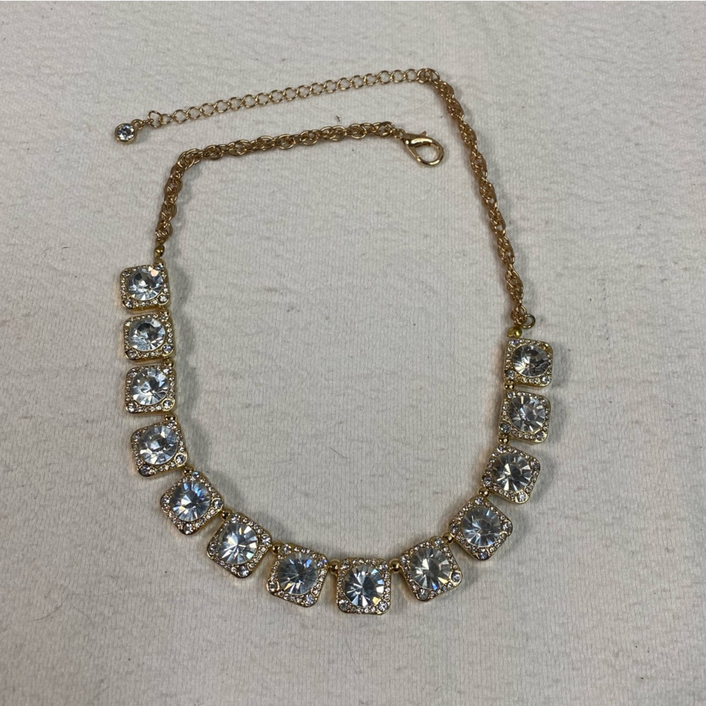 Gold Crystal Bold Necklace